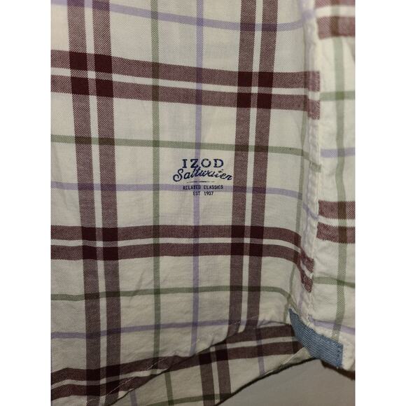 Izod saltwater long sleeve button down shirt - medium - Picture 4 of 5